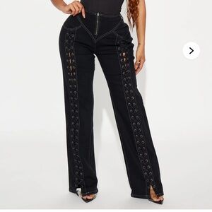 Lace up pants